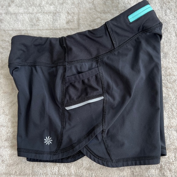 Athleta Girl Black Workout Shorts Size 7 - Picture 4 of 4